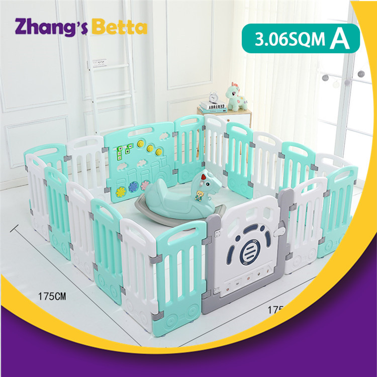Bettaplay children's play yard fence China .jpg 环保的PE廉价安全儿童家具塑料婴儿栅栏