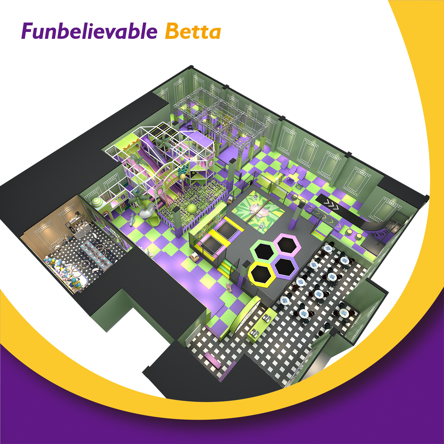 indoor playground birthday party 室内游乐场生日聚会