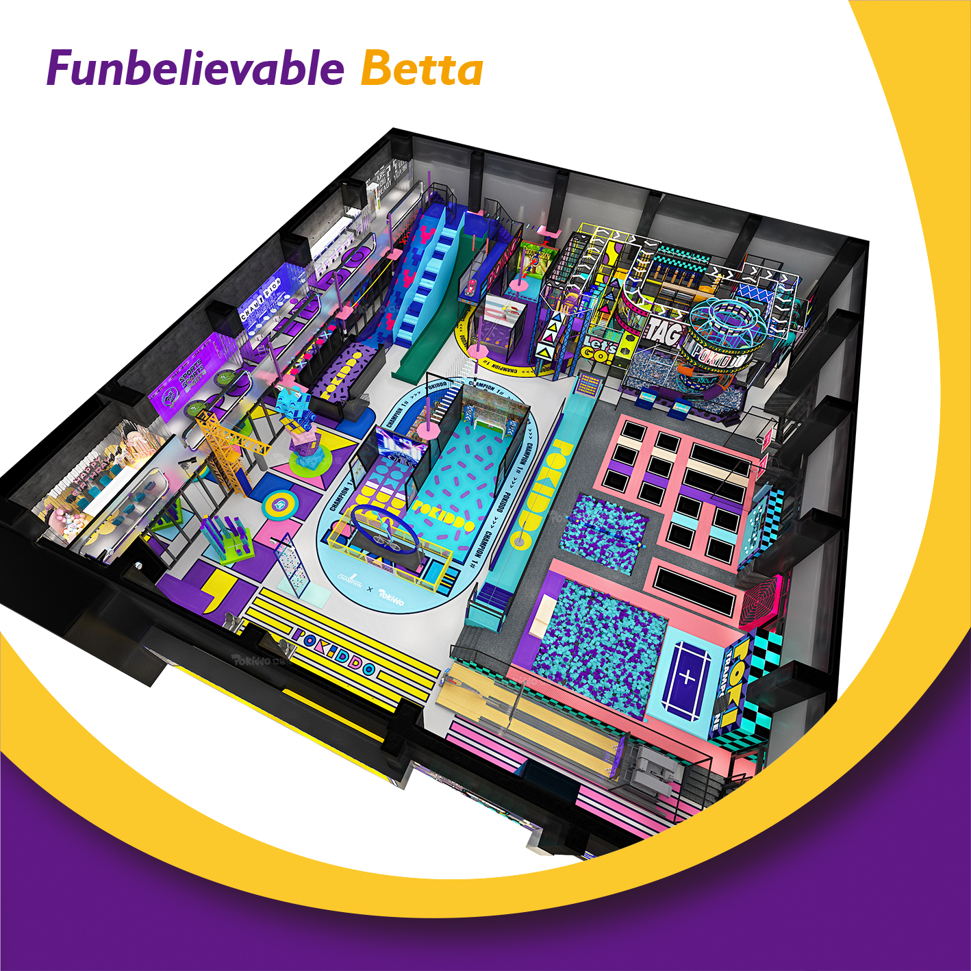 commercial indoor playground trampoline park 商业室内游乐场蹦床乐园