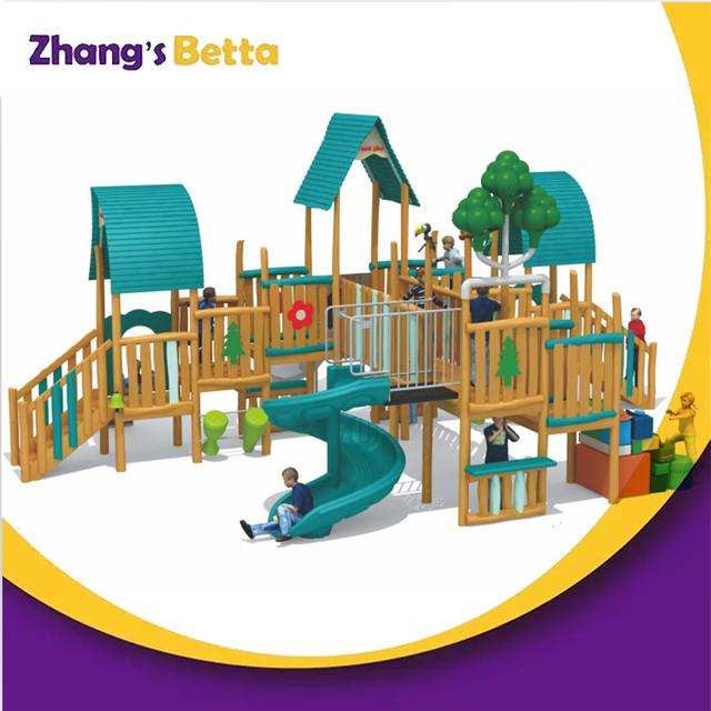 Bettaplay热门销售KID 乐园户外设备，商业乐园儿童户外乐园 Wood