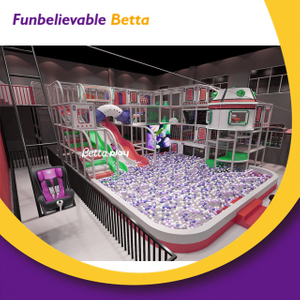 Bettaplay浅粉红色儿童游戏区域软玩具设备蹒跚学步室内乐园