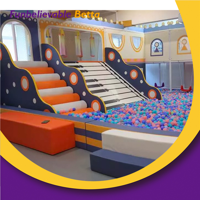 Bettaplay 室内乐园 Softplay Ocean Ball Pool 儿童乐园钢琴幻灯片儿童室内软玩具室内玩耍