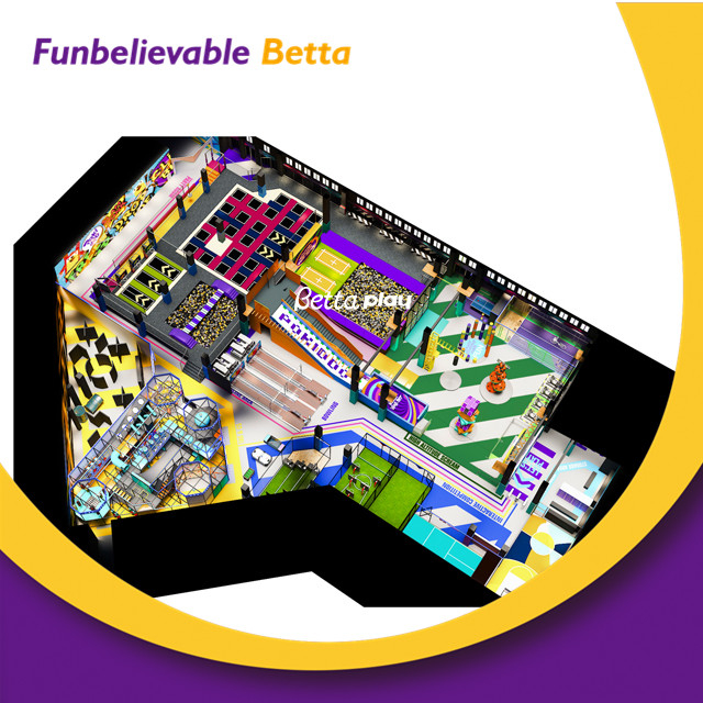 Bettaplay商业用途蹦床便宜的室内蹦床公园