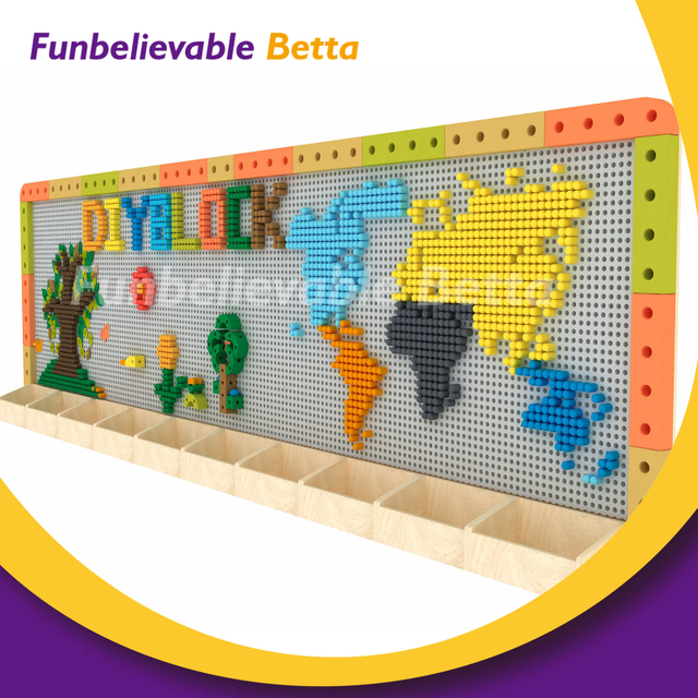 Bettaplay新设计最好的销售大型构建块壁架，幼儿园EVA墙构建块
