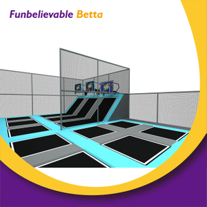 Bettaplay Blue Style 300平方米蹦床公园与儿童出售