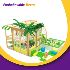 Bettaplay森林风格的孩子和幼儿淘气城堡绿色乐园室内设备软玩具乐园出售