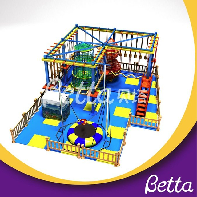 Bettaplay幼儿园儿童与蹦床一起玩绳索课程