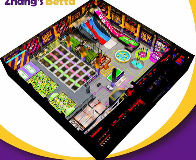 Bettaplay2000㎡Wenzhouap 乐园蹦床运动出售 