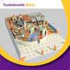 Bettaplay Kids粉彩软体游乐套装带滑球坑障碍设备的大球坑