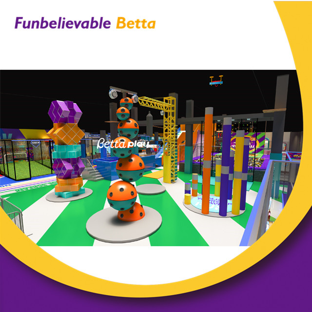 Bettaplay商业室内蹦床儿童娱乐性跳跃蹦床公园设备儿童