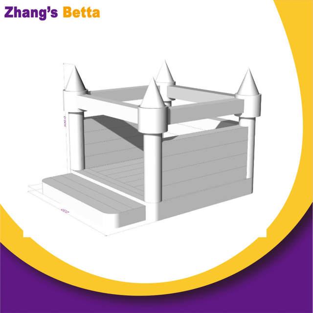 Bettaplay软游戏包装儿童白色充气城堡滑梯室内设备 
