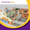 Bettaplay Kids粉彩软体游乐套装带滑球坑障碍设备的大球坑
