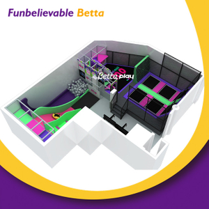 Bettaplay商业新软室内蹦床儿童娱乐性跳蹦床公园设备儿童