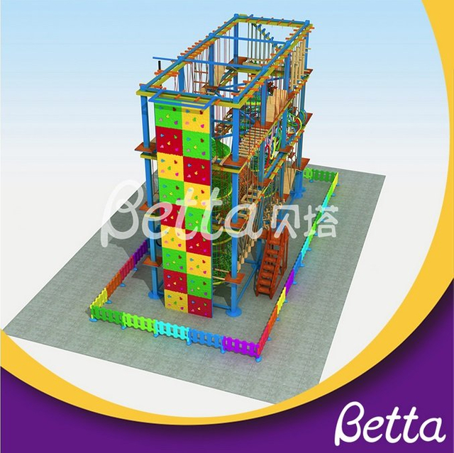 Bettaplay幼儿园儿童与蹦床一起玩绳索课程