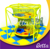 Bettaplay商业彩虹钩编的攀岩网孩子室内乐园