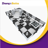 Bettaplay黑色和白色软玩具套装孩子室内乐园带有派对雇用的垫子