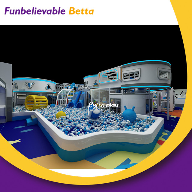 Bettaplay太空主题婴儿儿童游戏区商业软玩耍孩子室内乐园带球坑蹦床