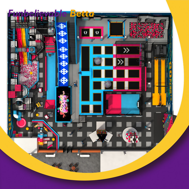 Bettaplay 985平方米室内乐园设备娱乐场风格的攀登球池弹丸泡沫适用于儿童游乐中心