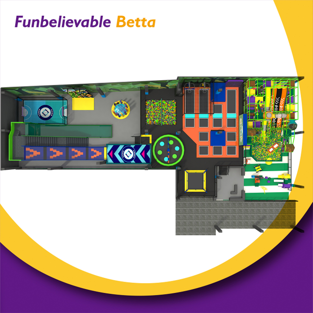 Bettaplay650㎡室内游戏地面制造商PLAY区域设备室内乐园设计