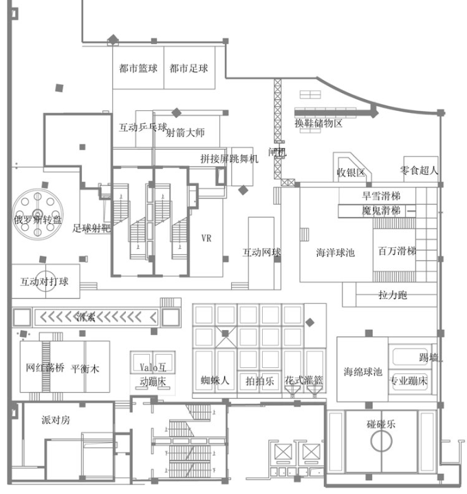 体育公园的CAD计划