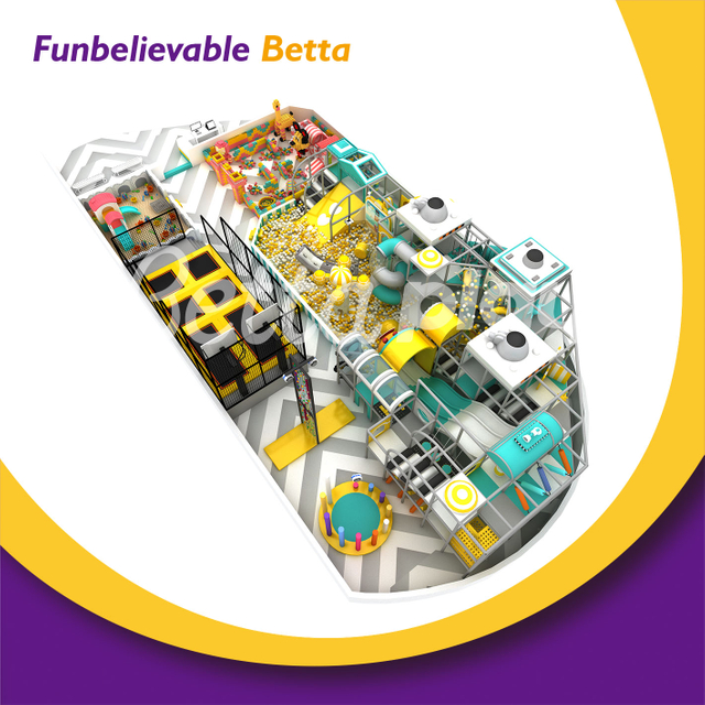 Bettaplay560㎡KID乐园室内游乐中心蹦床公园大幻灯片epp Blids epp sand pit用于商业购物中心