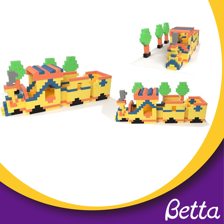 Bettaplay EPP材料存储块，儿童的多色座椅玩具