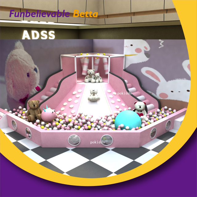 Bettaplay软游乐区室内软体游乐套装地面设备火山幻灯片套装给孩子们