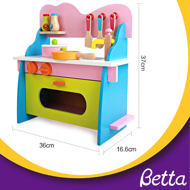 Bettaplay木制儿童厨房套装玩具，孩子假装玩具厨房套装
