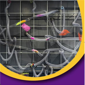 Bettaplay室内Playrground和Ball Pool围巾射手Science Science Air Tube for Kids Play