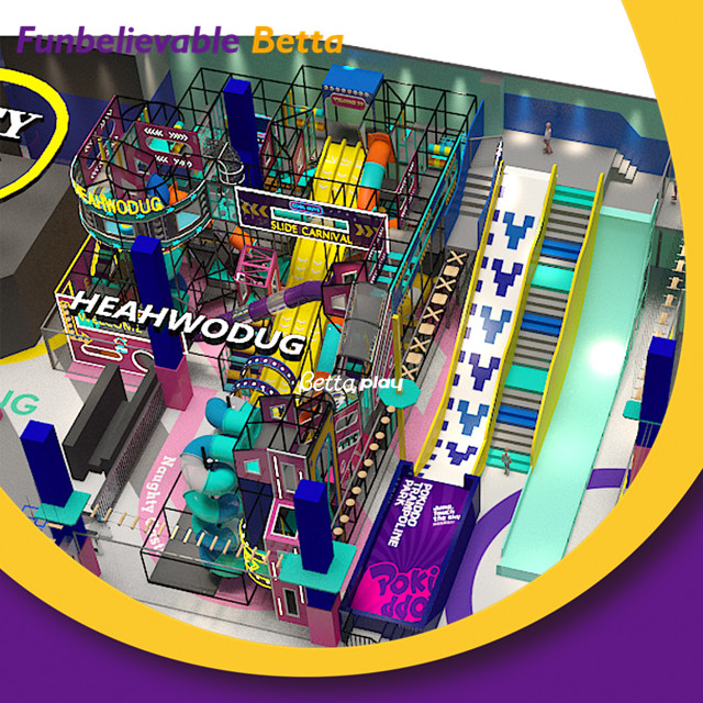 装饰室内乐园用于日托小室内儿童乐园设备