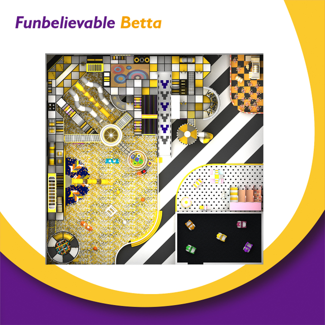 Bettaplay4600m²商业综合儿童娱乐区具有多个娱乐设施 