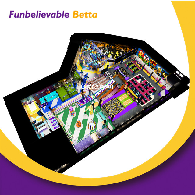 Bettaplay商业用途蹦床便宜的室内蹦床公园