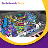 Bettaplay 2000平方米大型娱乐乐园中心设计自定义室内乐园设备带有泡沫坑池的设备蹦床公园