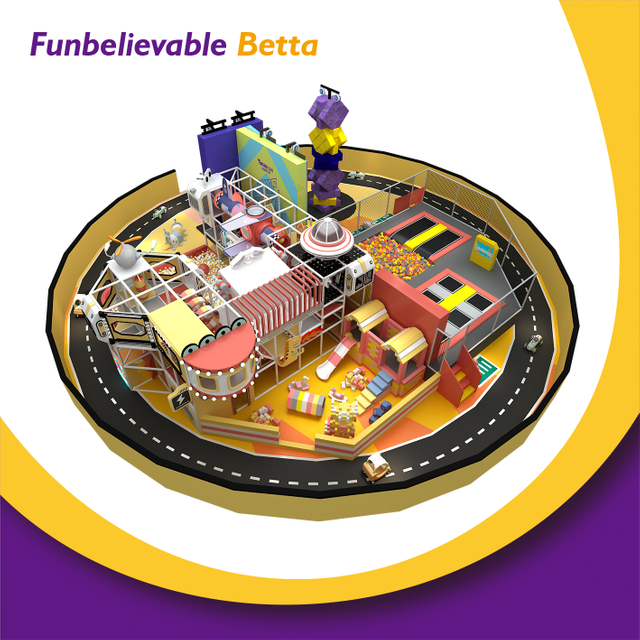 Bettaplay490m²SportsFitness Conmflouss Commflous Collful Soft 乐园攀爬和球泳池设备，适用于所有年龄段的幻灯片