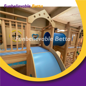 Bettaplay Wood 乐园带有幻灯片学前班室内乐园室内播放