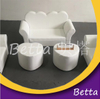 Bettaplay安全舒适的木制孩子的室内小型软戏沙发与草莓图案
