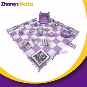 Bettaplay软玩具包儿童紫色充气城堡室内设备