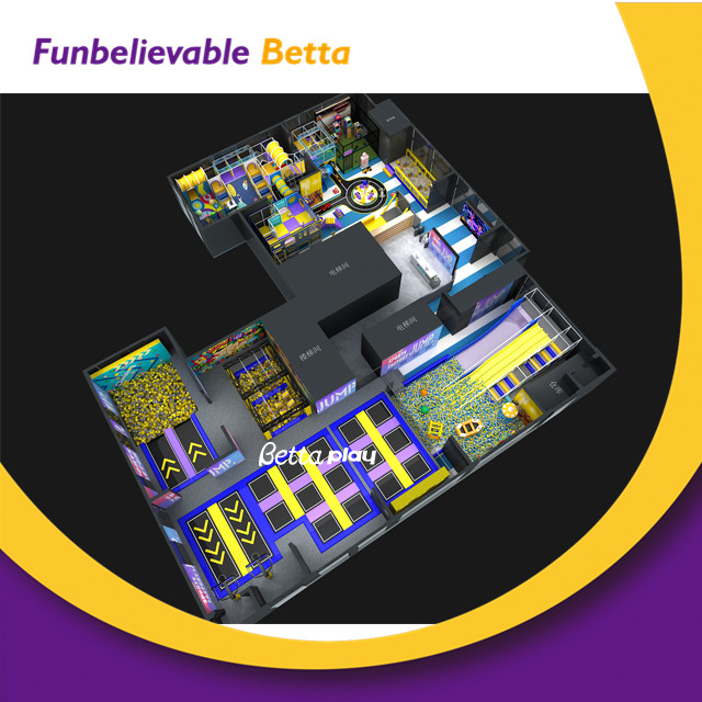 Bettaplay批发定制专业游乐园蹦床儿童跳蹦床公园