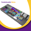 Bettaplay1200m²蹦床主题具有小型高攀岩绳娱乐设备，用于市场购物中心