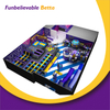 Bettaplay1668m²蹦床公园的小幻灯片，带球池的彩色主题安全区域所有年龄段 