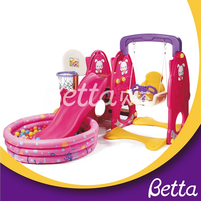 Bettaplay Toddler播放设备塑料滑梯和摆动乐园