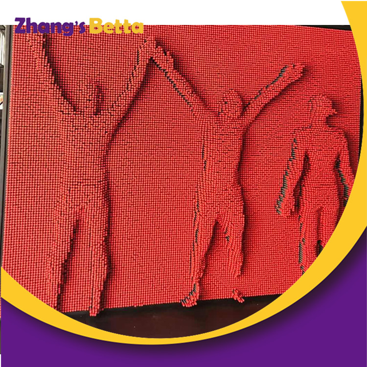 2018新的巨型DIY新奇玩具塑料3D框架雕塑封面销艺术