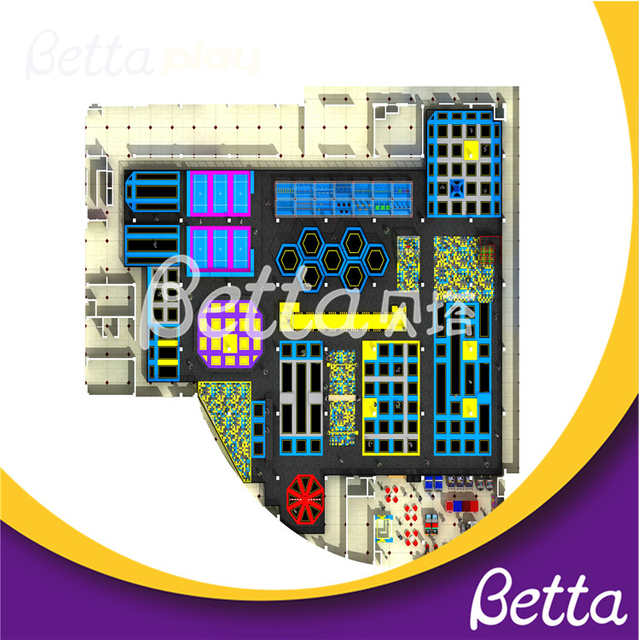 Bettaplay自定义跳跃蹦床公园室内乐园