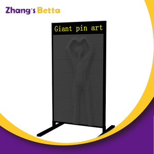 3D PIN ART雕塑超大销的超大销球员手玩具，绿色销钉孔墙 